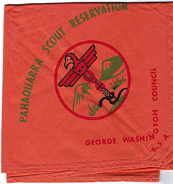 Camp Pahaquarra Scout Reservation Neckerchief Orange