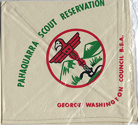 Camp Pahaquarra Scout Reservation Neckerchief Tan