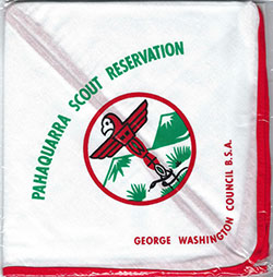 Camp Pahaquarra Scout Reservation Neckerchief White