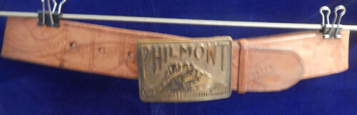 Philmont Leather Belt and Tooth of Tome Buckle Size 30