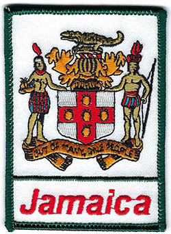 Scouts of Jamica; Worn by Scouts from this country to identify their membership in their Scout Organization within the World Organization of Scouting