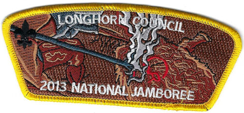 2013 National Jamboree Longhorn Council Gold Part of 8 pcs Set