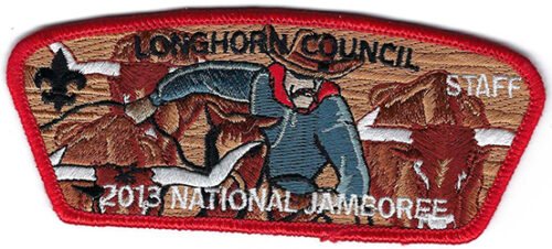 2013 National Jamboree Longhorn Council Orange Part of 8 pcs Set