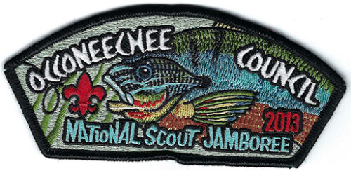 2013 National Jamboree Occoneechee Council White-Blue Ltrs