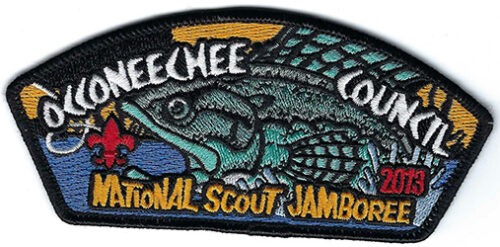 2013 National Jamboree Occoneechee Council White-Gold Ltrs