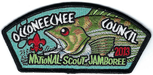 2013 National Jamboree Occoneechee Council White-Green Ltrs