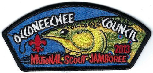 2013 National Jamboree Occoneechee Council White-Orange Ltrs
