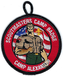 Alexander Camp Scoutmasters Camp Badge Plastic