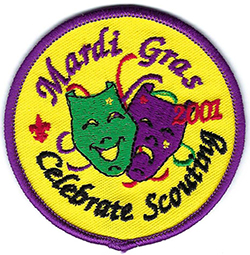 Mardi Gras Celebrating Scouting 2001 Plastic