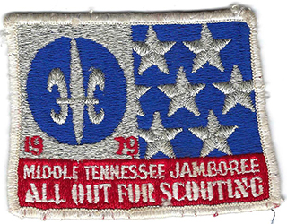 Middle Tennessee Jamboree 1979 Used Fully Embroidered